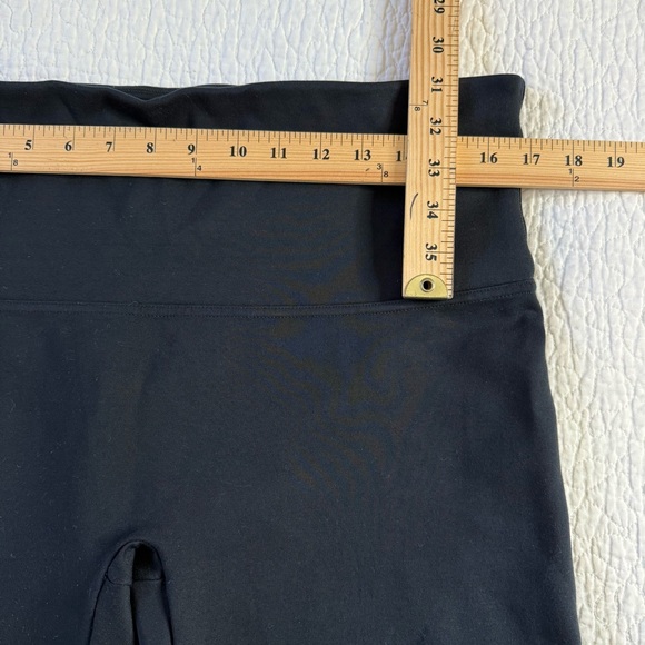 SPANX Women’s Black Leggings Sz 1X Stretch High Waist Skinny Pull On Pants Crop - Picture 6 of 9